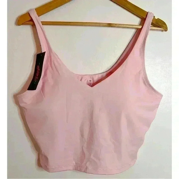 BNWT Women’s Light Pink Sports Bra/Tank by The Gym People Size  XL - Picture 3 of 8